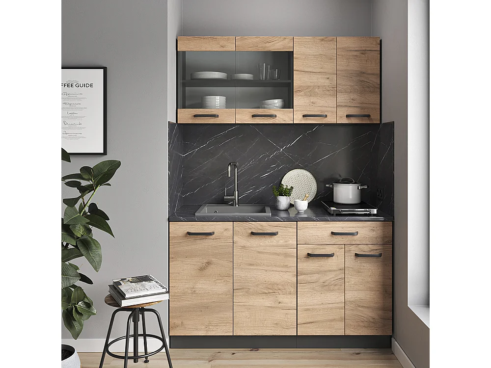 Façade de cuisine chêne de force doré 79.2x1.6x59 r-line