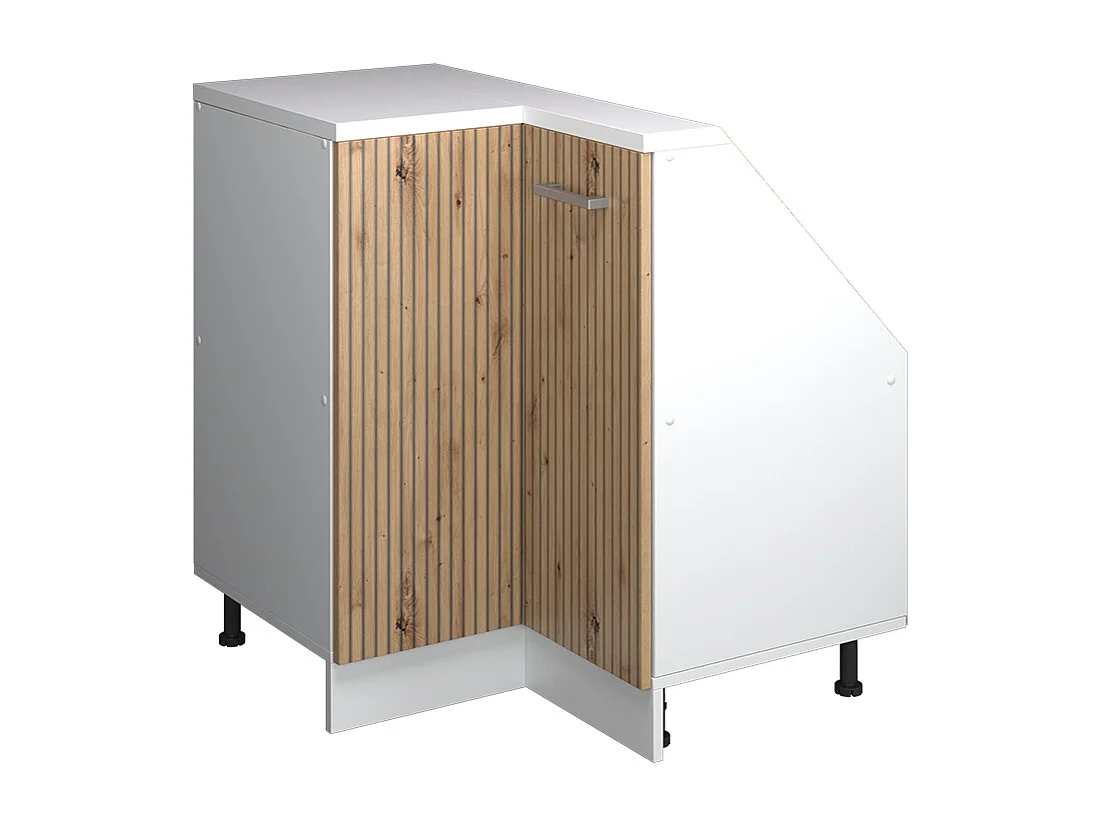 Eck-Küchenschrank für Dachschrägen artisan-eiche 75.6x75.6x81.6 r-line