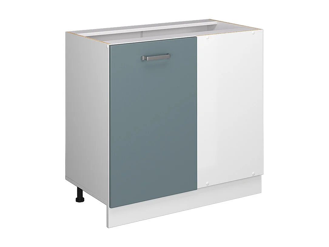 Façade de cuisine bleu-gris 46x1.6x71.6 r-line