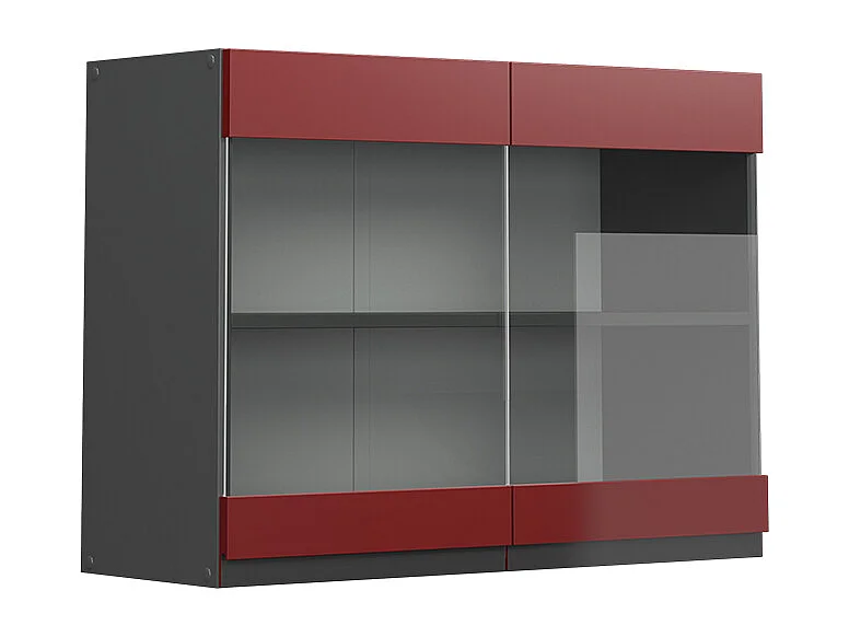 Façade de cuisine rouge 79.2x1.6x59 r-line