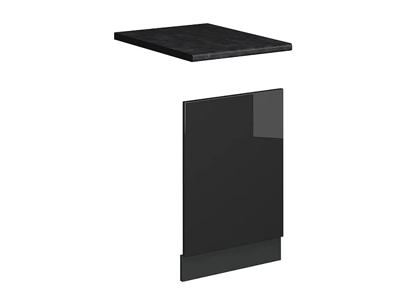 Façade anthracite haute brillance 45x1.6x67.4 fame-line