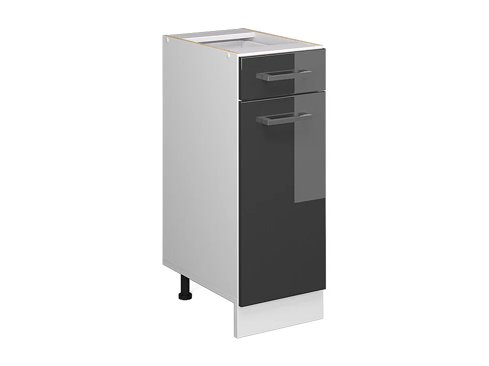 Façade de cuisine anthracite haute brillance 29.6x1.6x71.6 r-line