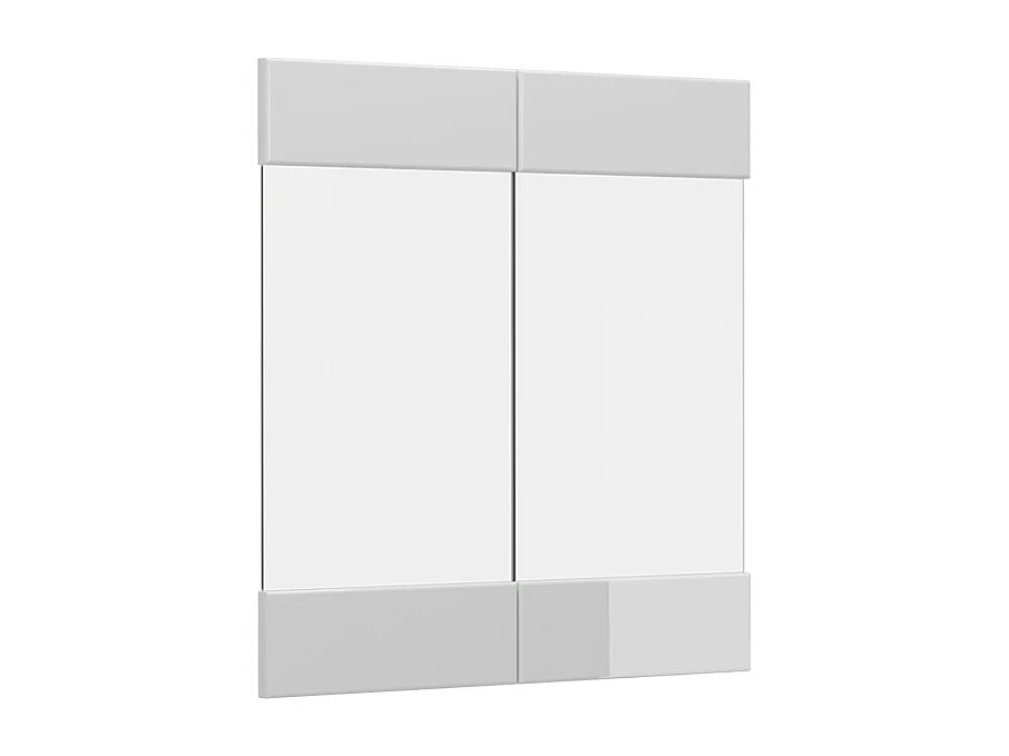 Façade de cuisine blanc haute brillance 59.2x1.6x59 r-line