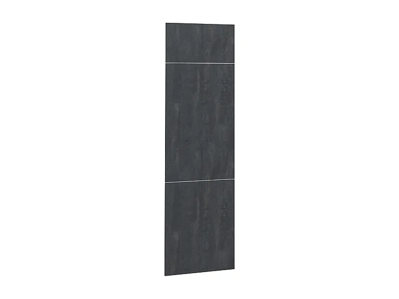 Façade de cuisine béton noir 59.6x1.6x196 r-line