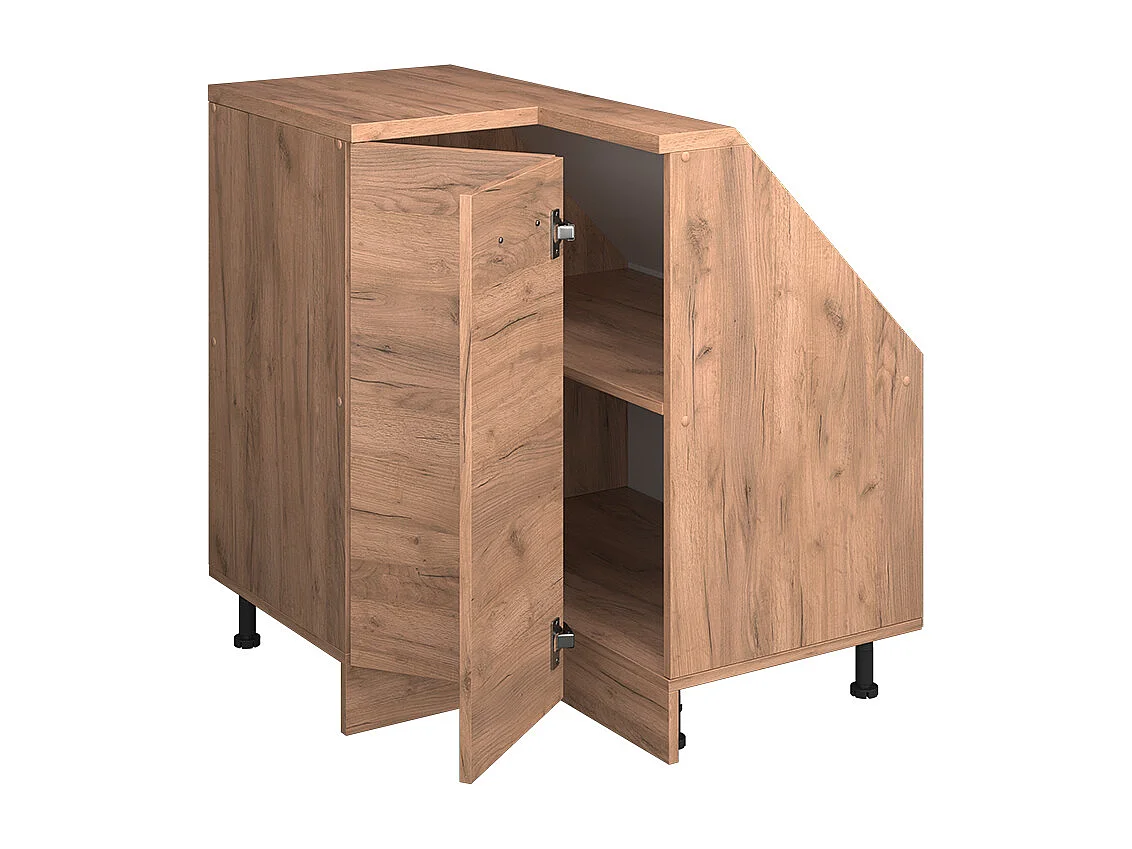 Vinkelskåp för sluttande tak goldkraft ek 75.6x75.6x81.6 r-line