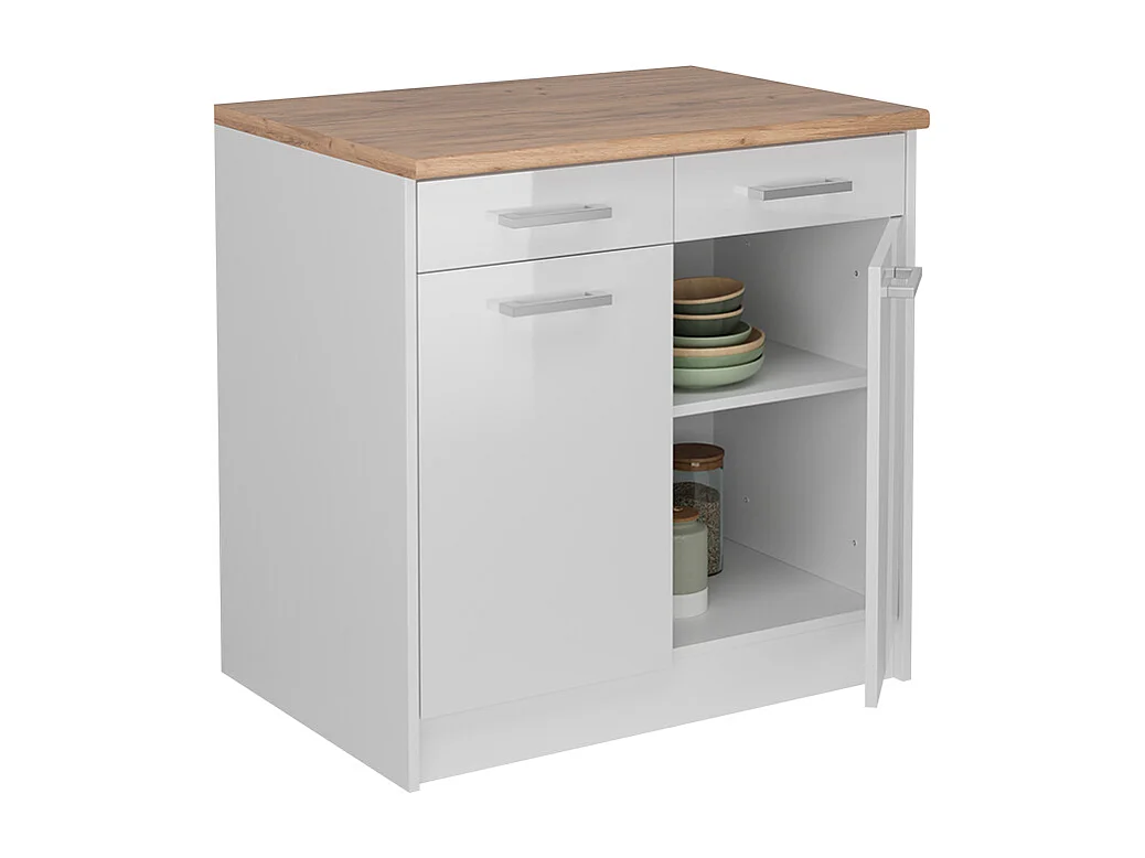 Panneaux latéraux pour le meuble bas blanc 57x1.6x81.2 r-line