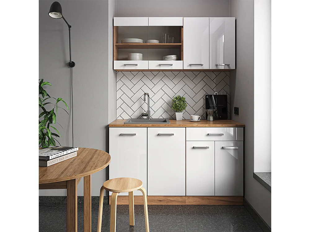 Frontale cucina bianco lucido 59.6x1.6x39 r-line