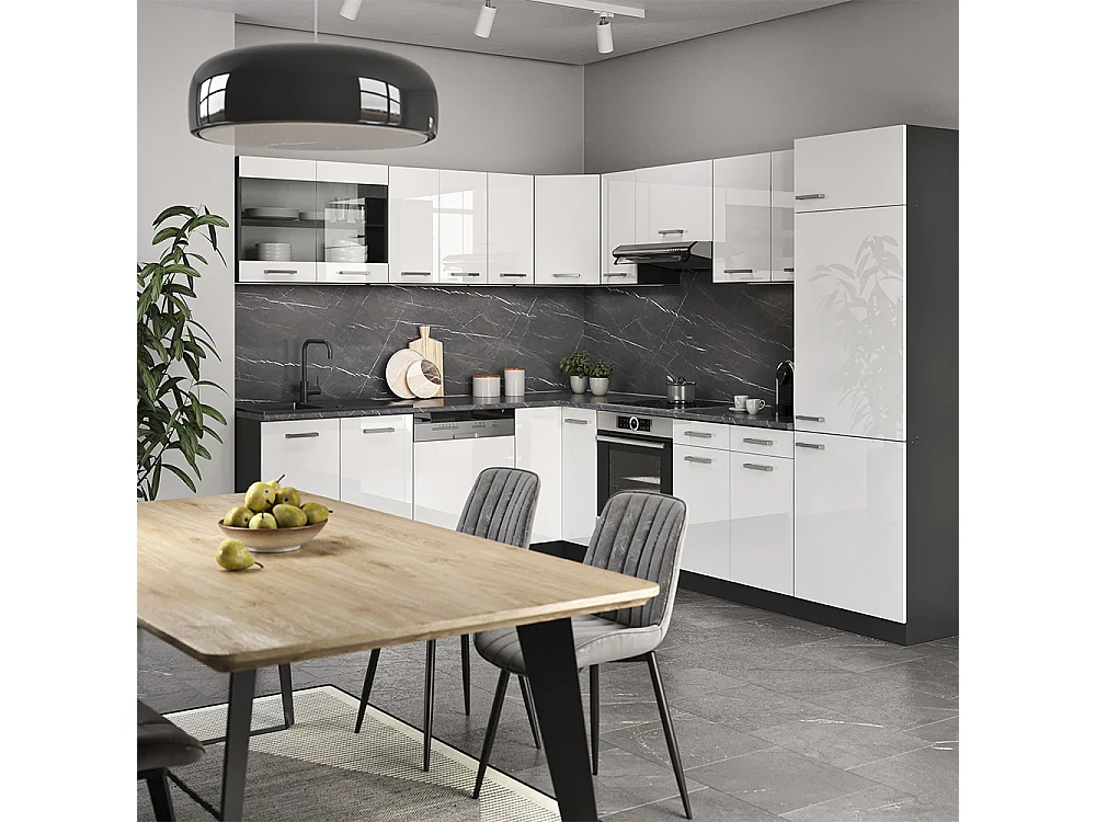 Frontale cucina bianco lucido 59.6x1.6x39 r-line