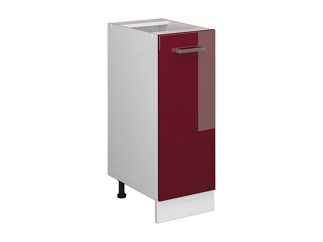 Façade de cuisine rouge brillant 29.6x1.6x71.3 r-line