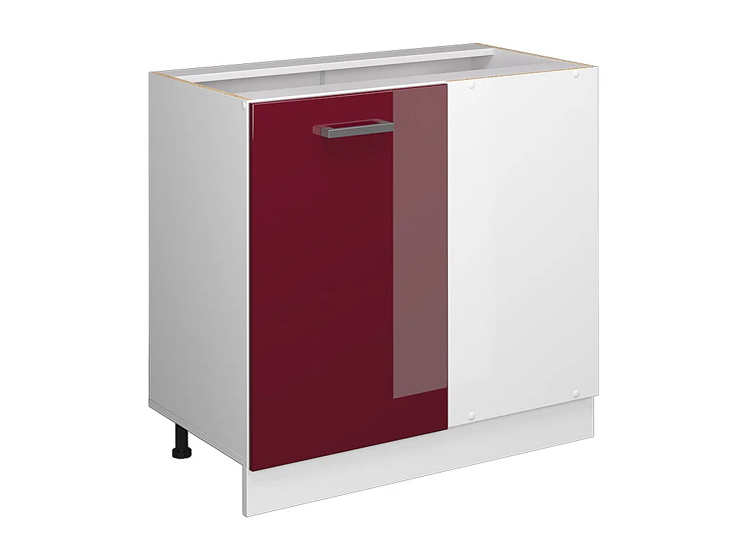 Façade de cuisine rouge bordeaux haute brillance 46x1.6x71.6 r-line