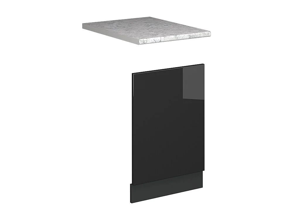 Panel frontal antracita alto brillo 45x1.6x67.4 fame-line