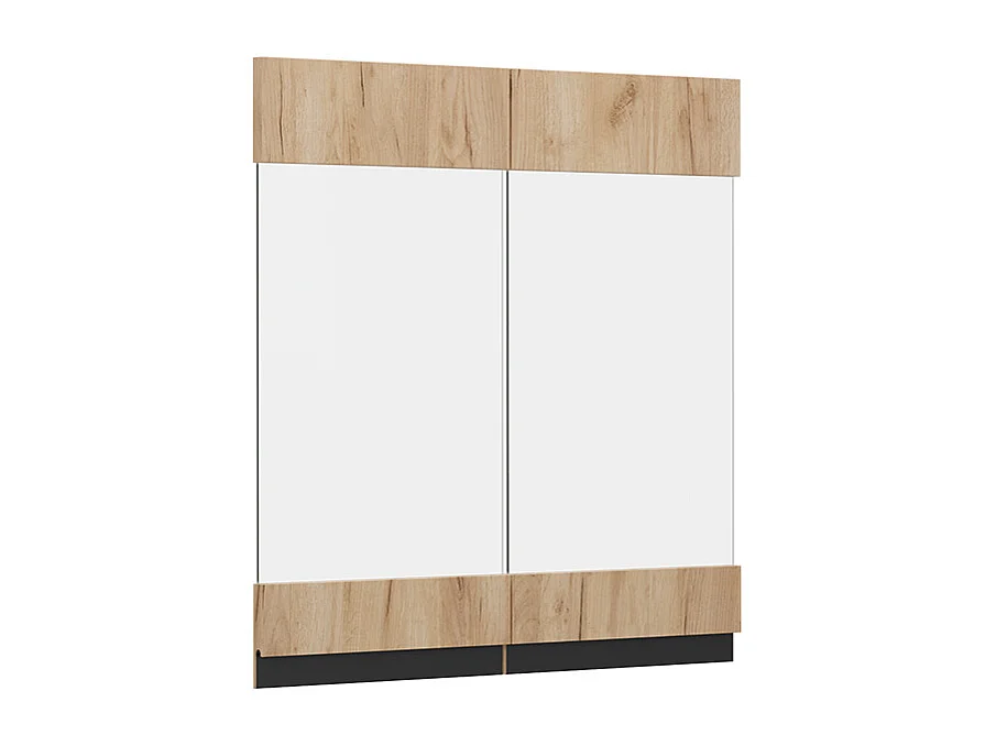 Façade de cuisine chêne de force doré 59.2x1.6x59 r-line