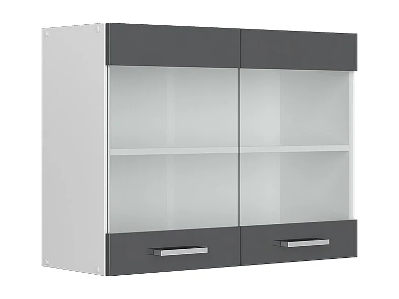 Façade de cuisine anthracite haute brillance 79.2x1.6x59 r-line