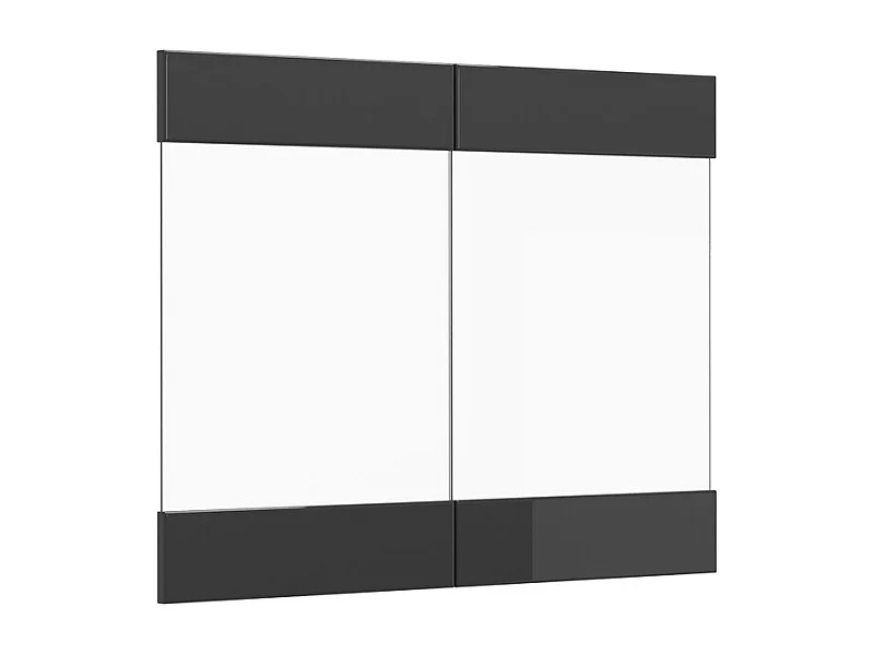 Façade de cuisine anthracite haute brillance 79.2x1.6x59 r-line