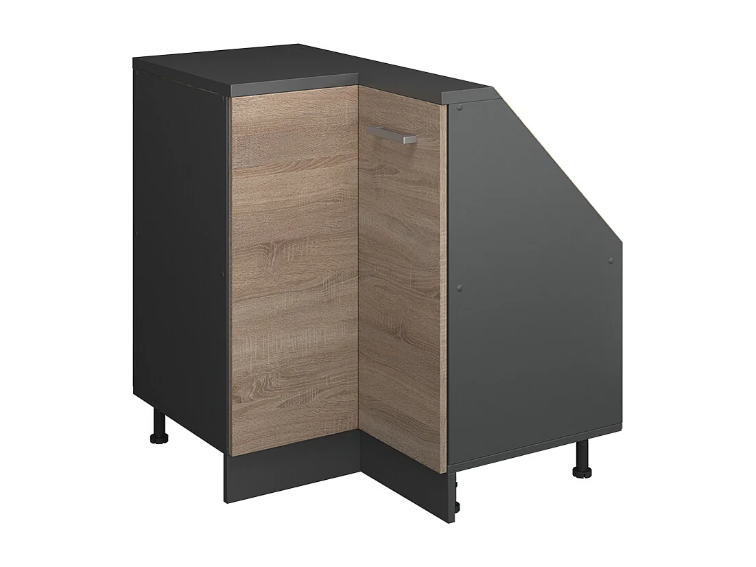 Vinkelskåp för sluttande tak sonoma 75.6x75.6x81.6 r-line