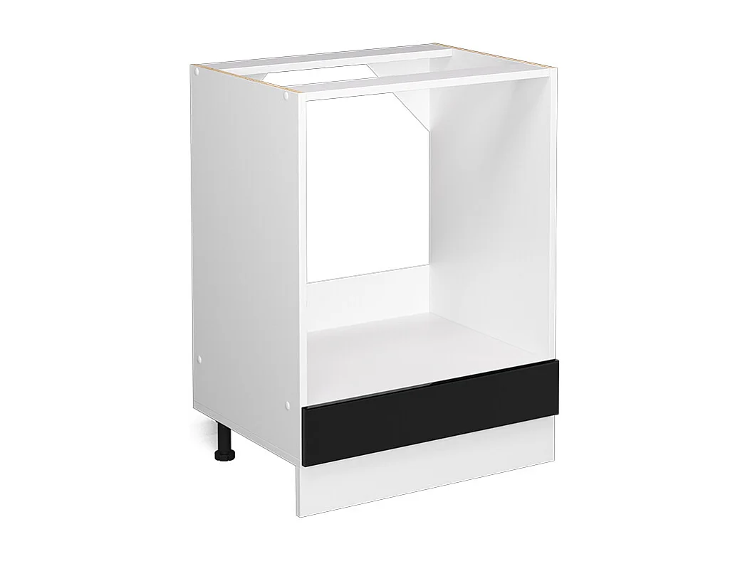 Façade de cuisine noir haute brillance 59.6x1.6x11.2 r-line