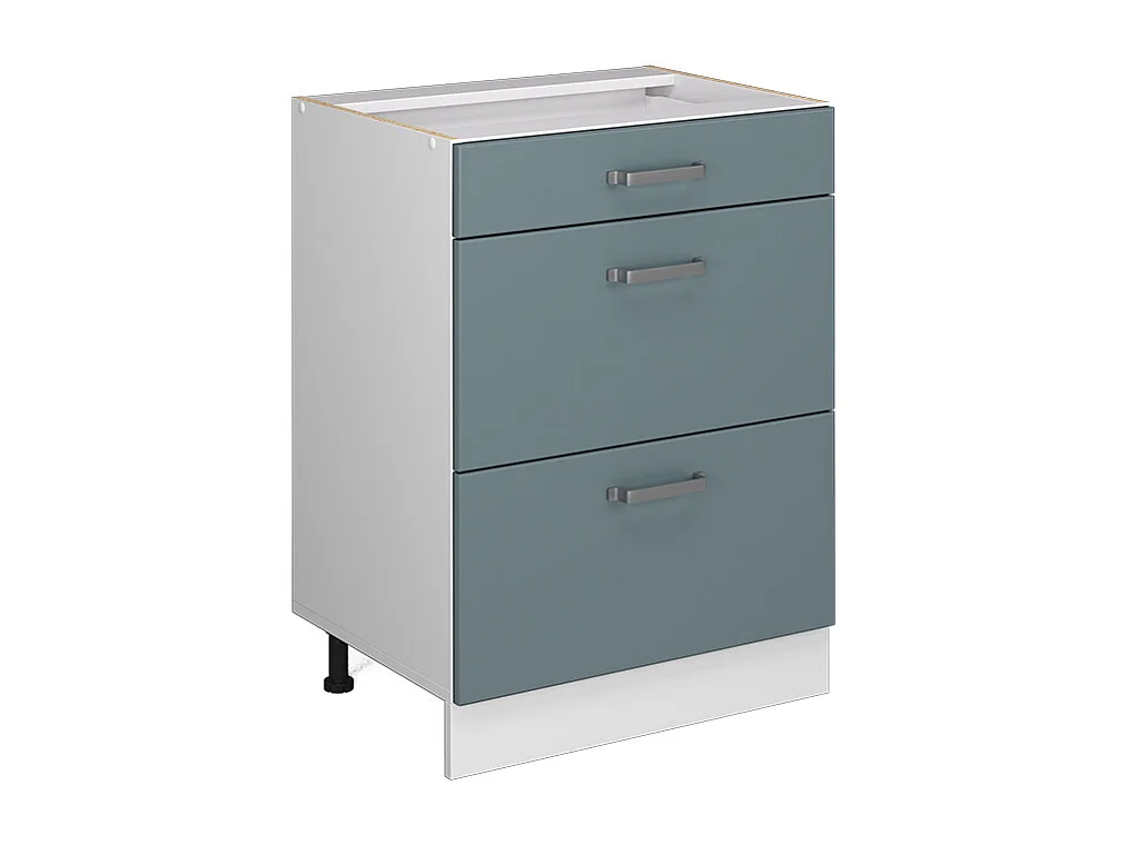 Façade de cuisine bleu-gris 59.6x1.6x71.3 r-line