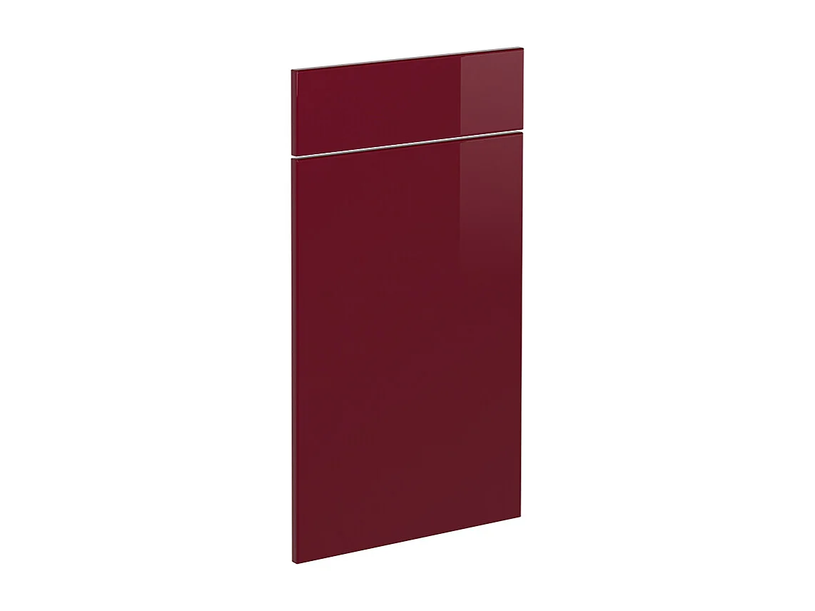 Façade de cuisine rouge brillant 39.6x1.6x71.6 r-line