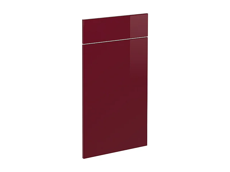Façade de cuisine rouge brillant 39.6x1.6x71.6 r-line