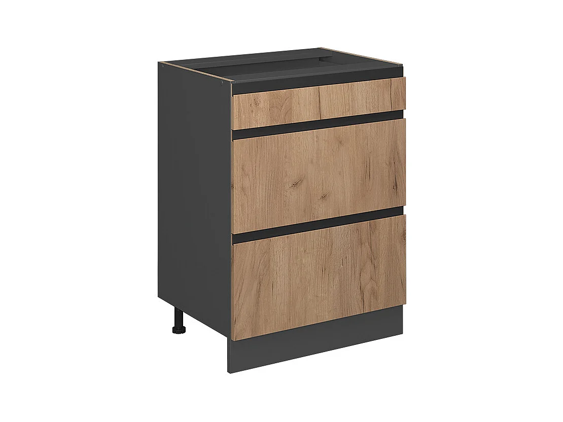 Façade de cuisine chêne de force doré 59.6x1.6x71.3 r-line