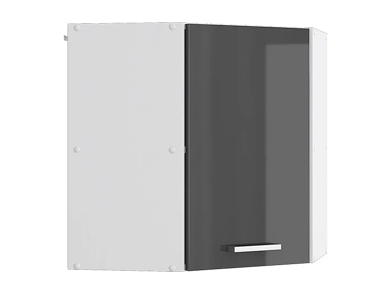 Façade de cuisine anthracite haute brillance 39.6x1.8x59 r-line