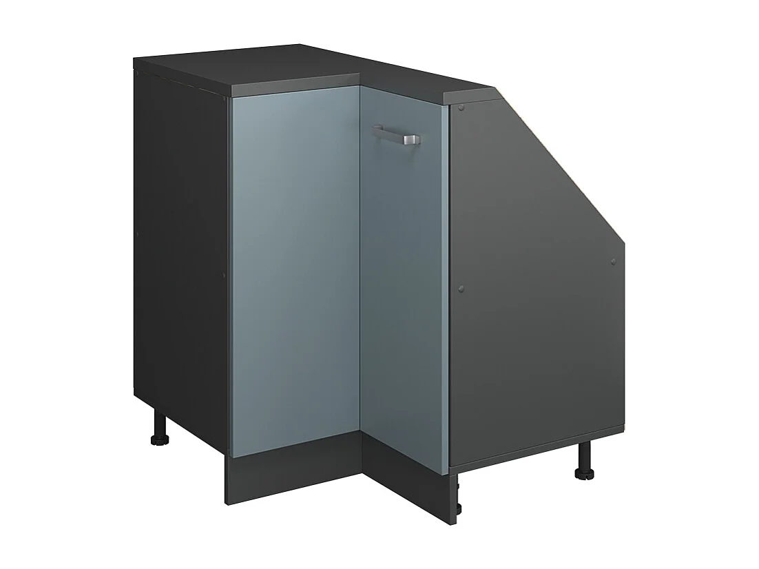 Meuble de cuisine dangle pour combles bleu-gris 75.6x75.6x81.6 r-line