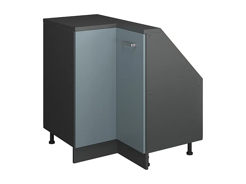 Meuble de cuisine dangle pour combles bleu-gris 75.6x75.6x81.6 r-line