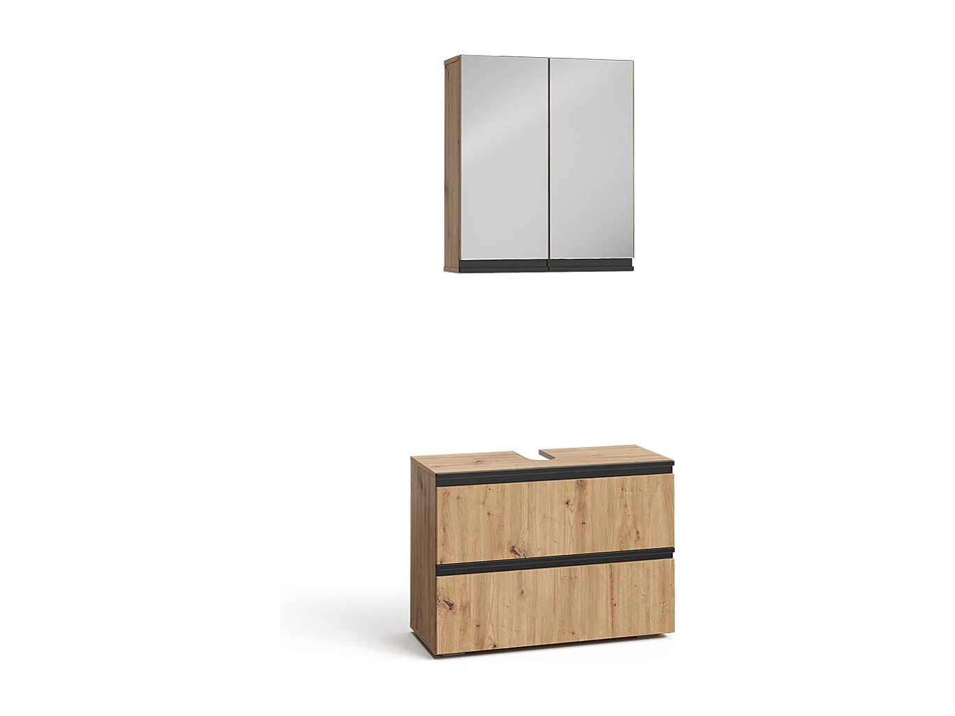 Zestaw mebli łazienkowych rzemieślnik 80x35x58 torren