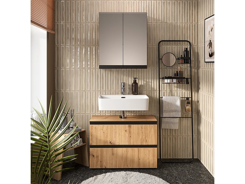 Zestaw mebli łazienkowych rzemieślnik 80x35x58 torren