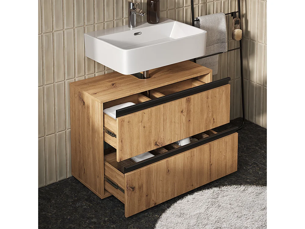 Zestaw mebli łazienkowych rzemieślnik 80x35x58 torren