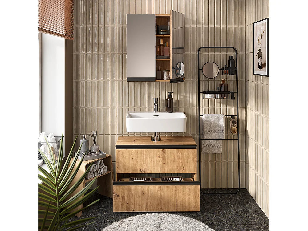 Zestaw mebli łazienkowych rzemieślnik 80x35x58 torren