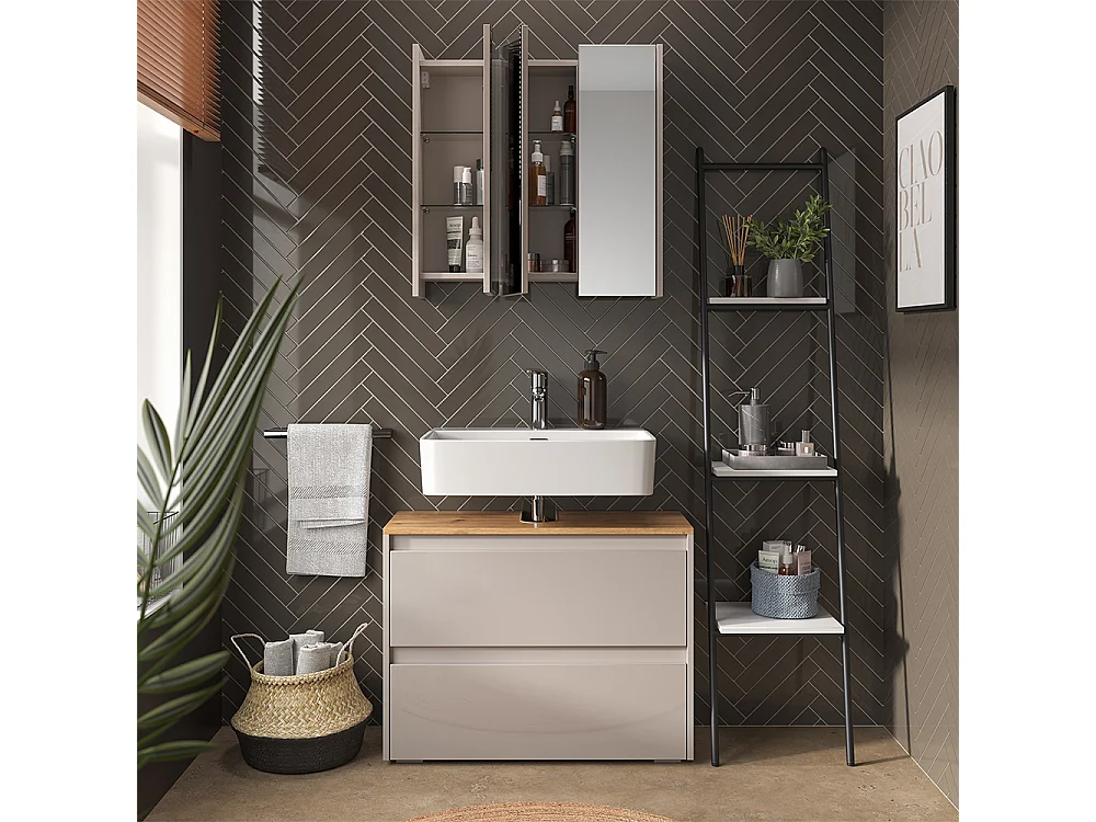 Badmöbel-Set cashmere/artisan 80.1x30.1x62 majest