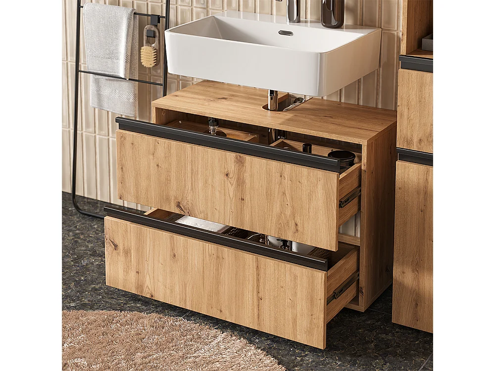 Zestaw mebli łazienkowych rzemieślnik 80x35x112.6 torren