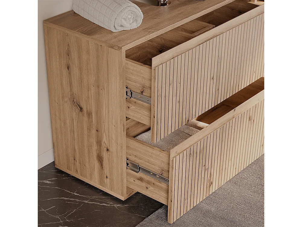 Meubles bain artisan 60x35x58 takumi