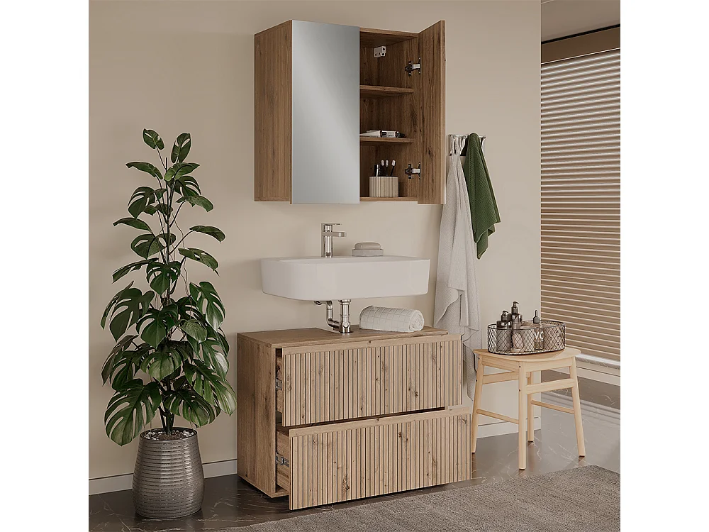 Meubles bain artisan 60x35x58 takumi