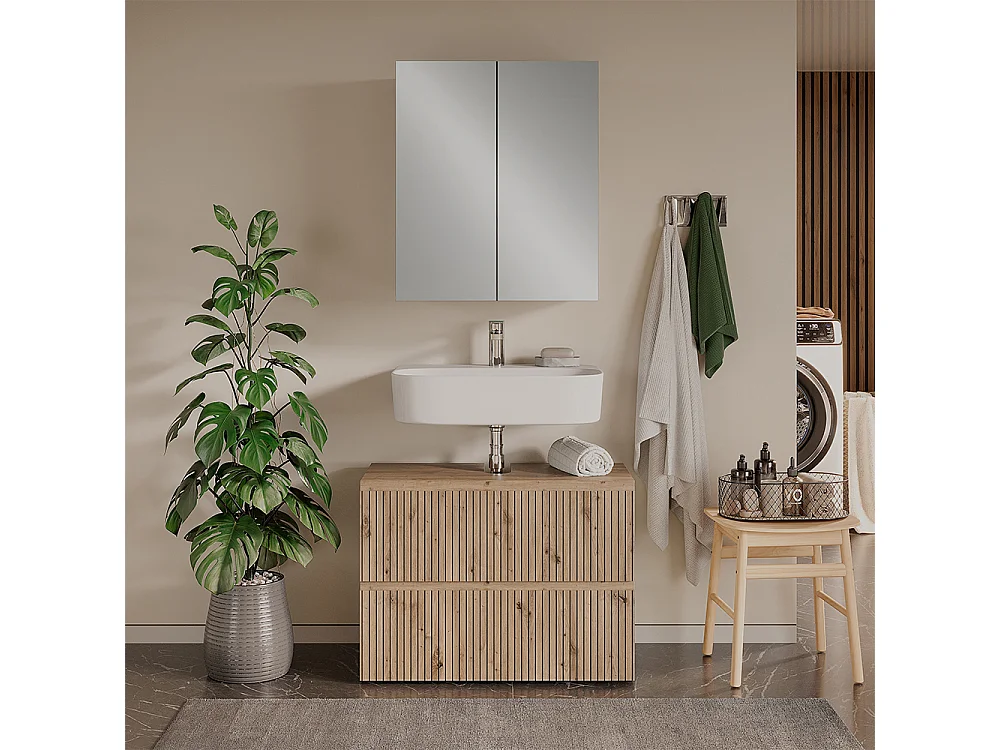 Meubles bain artisan 60x35x58 takumi