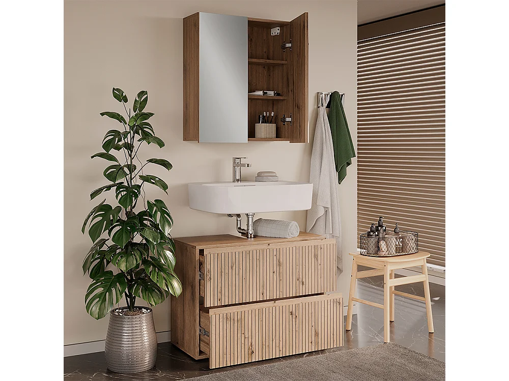 Meubles bain artisan 60x35x58 takumi