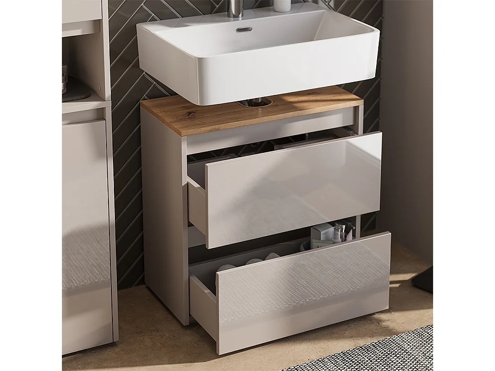 Badmöbel-Set cashmere/artisan 60.1x30.1x62 majest