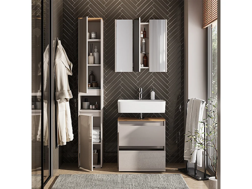 Badmöbel-Set cashmere/artisan 60.1x30.1x62 majest