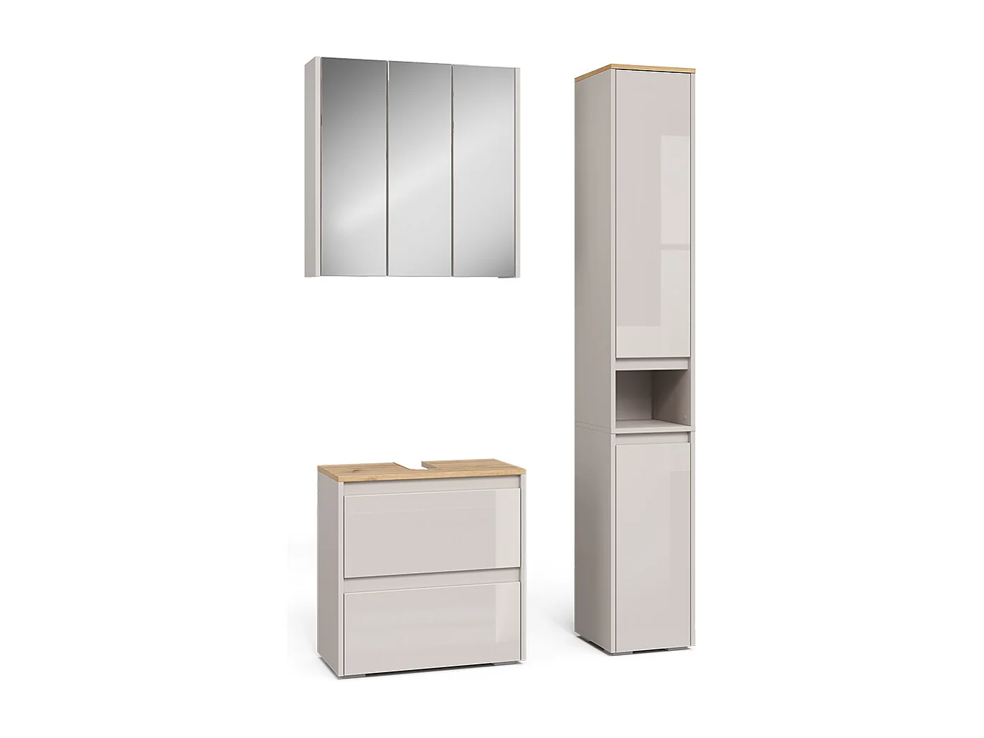 Badeværelsesmøbler sæt kashmir/håndværksmateriale 60.1x30.1x62 majest