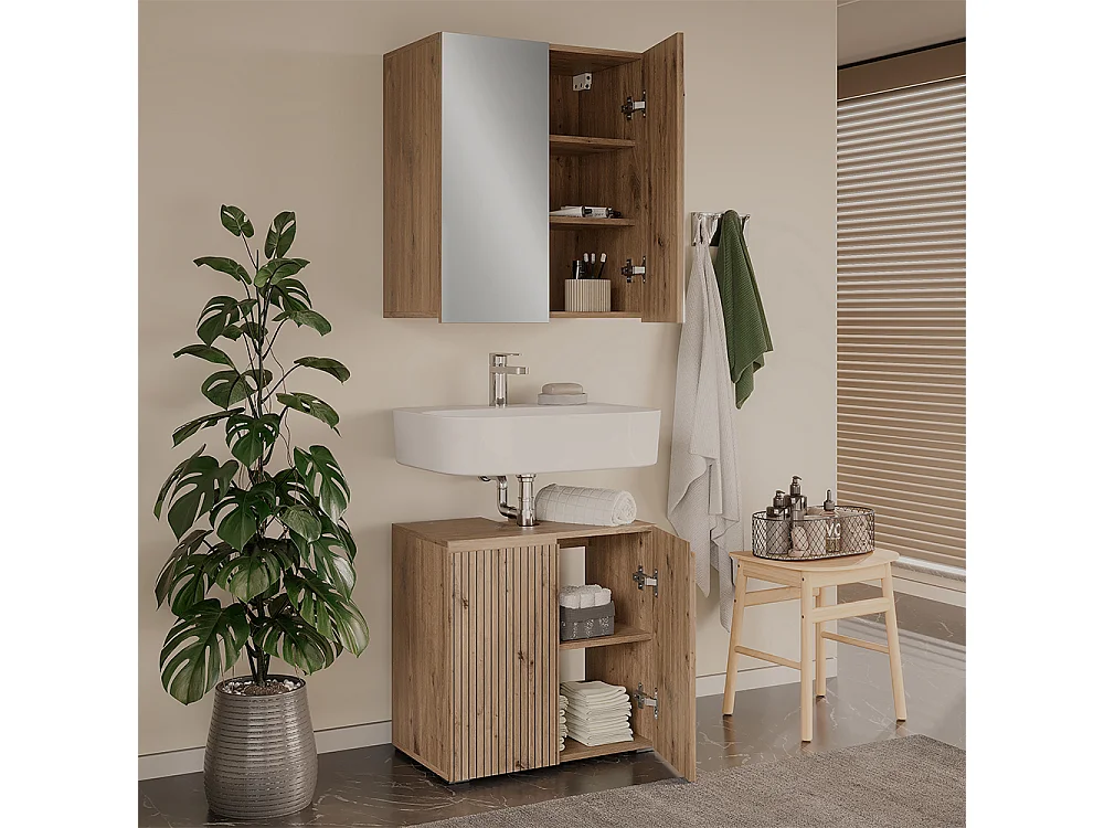 Meubles bain artisan 60x35x58 takumi