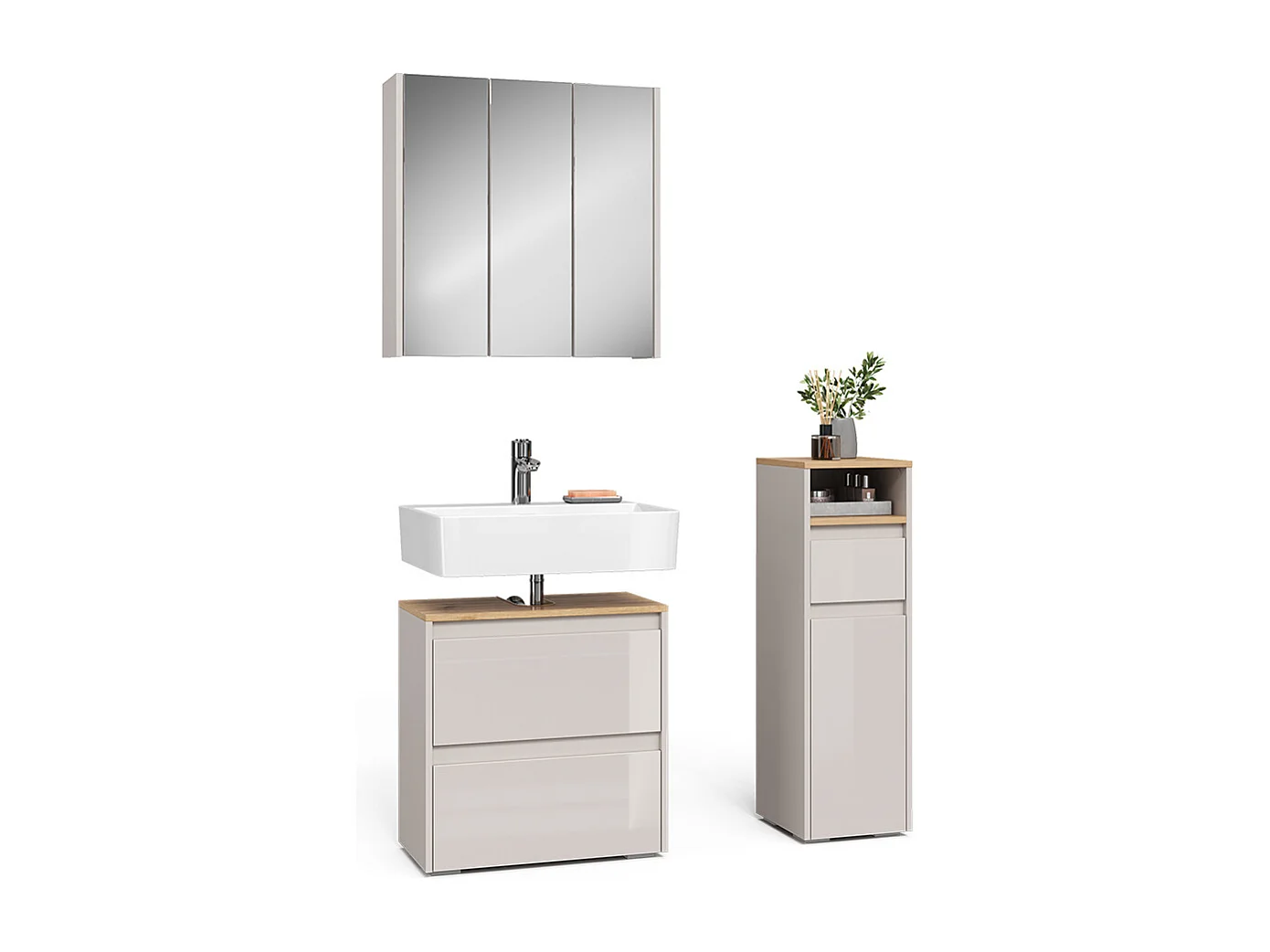 Set di mobili da bagno cashmere/artigianale 60.1x30.1x62 majest
