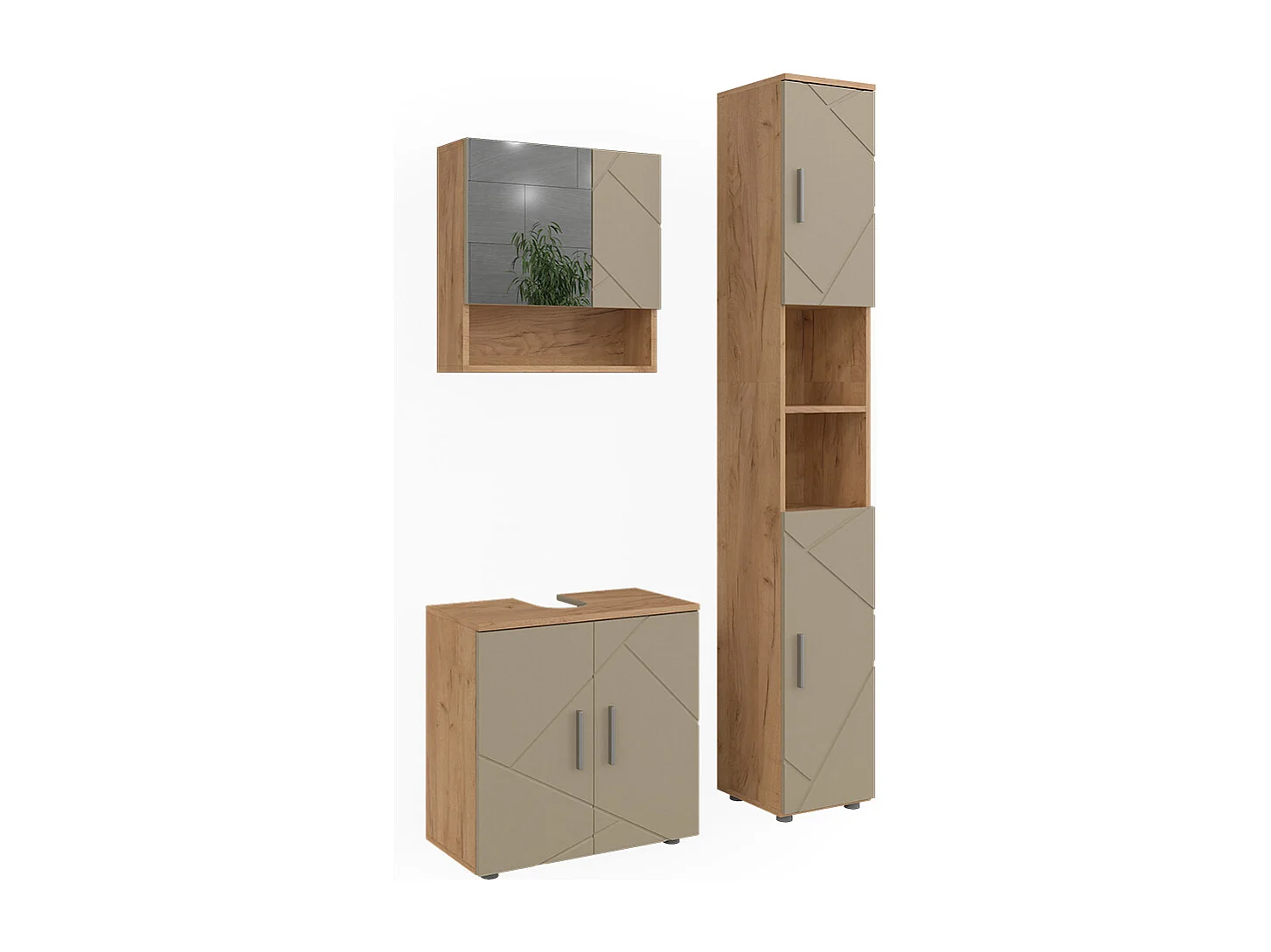 Meubles bain beige 60x30x59 irma