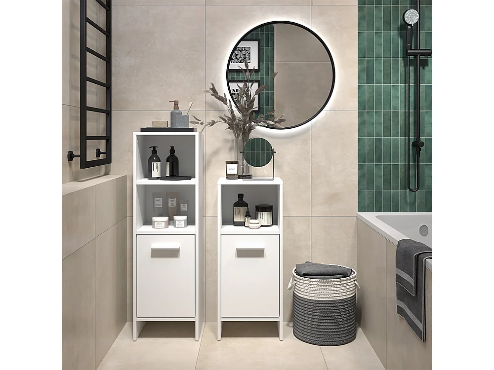 Badmöbel-Set weiß 33.8x26.3x108.2 karli