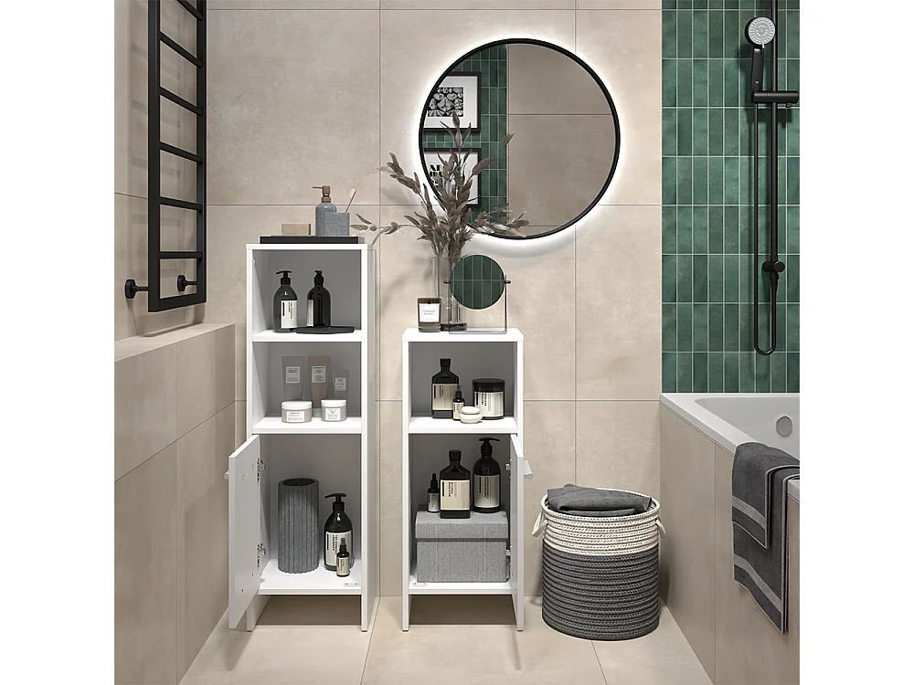 Badmöbel-Set weiß 33.8x26.3x108.2 karli