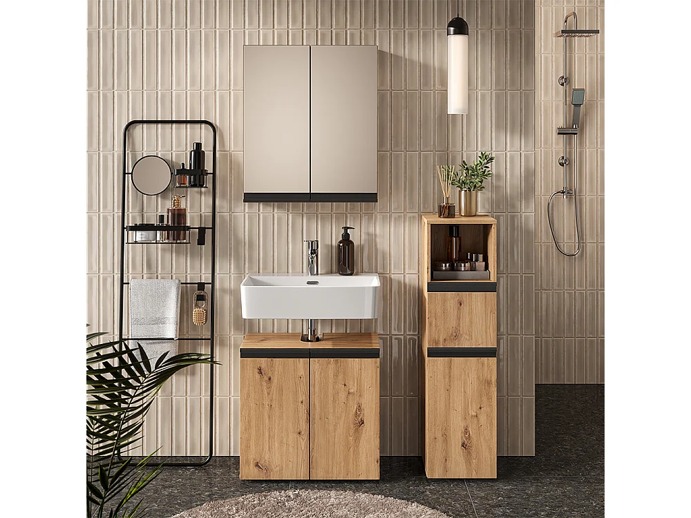 Badmöbel-Set artisan 60x35x58 torren
