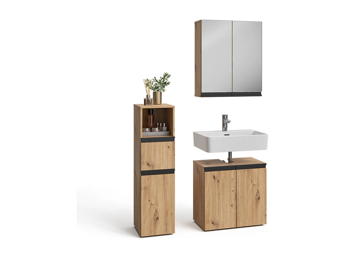 Badmöbel-Set artisan 60x35x58 torren