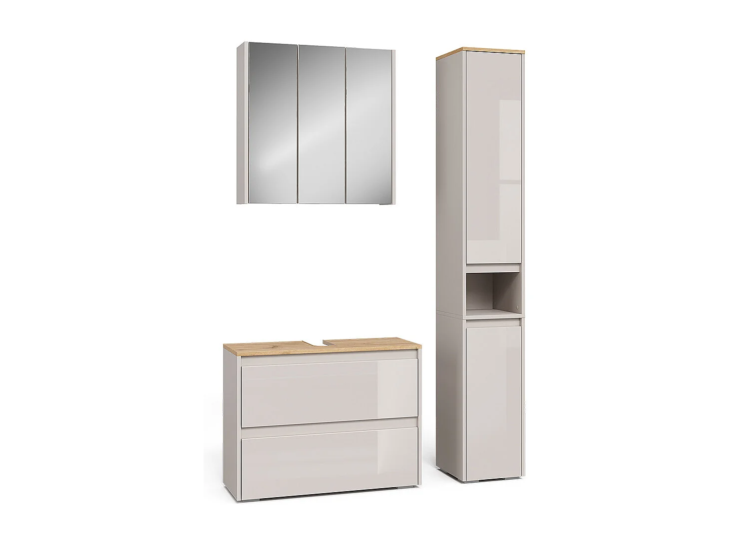 Badmöbel-Set cashmere/artisan 80.1x30.1x62 majest