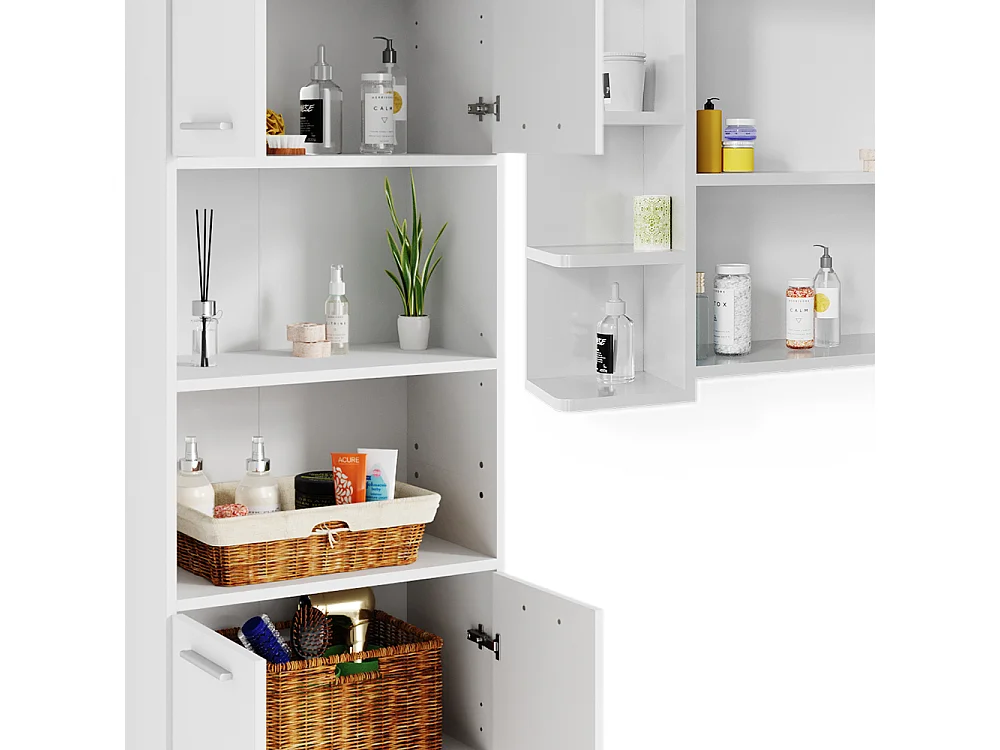 Conjunto de móveis de casa de banho branco 60x33x60 maris