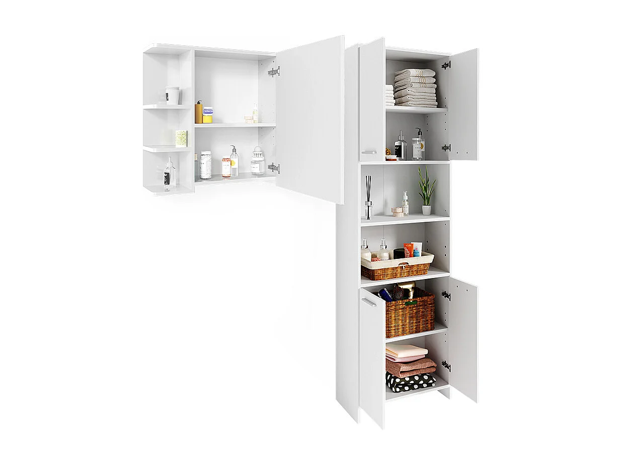 Conjunto de móveis de casa de banho branco 60x33x60 maris